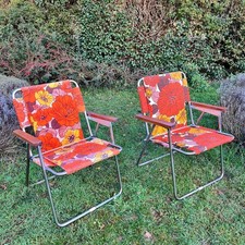 2 Vintage Blumen Klapp