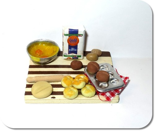 Miniatur backbrett mit - miniatur,