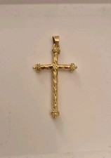 Kreuz Anhänger 750er Gold 18