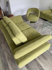 Loft Sofa Sitz Garnitur bestehend aus 2x 2er,Sessel+Hockerbank