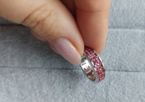 925 silberring rubin - 925,
