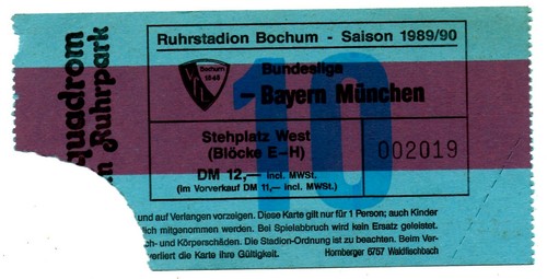 Ticket vfl bochum - ticket,