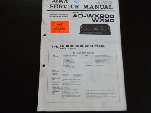 Original service manual - service,