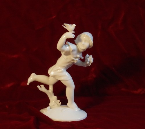 Porzellanfigur frühlingsbote - porzellanfigur,