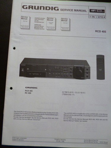 Original service manual - original,