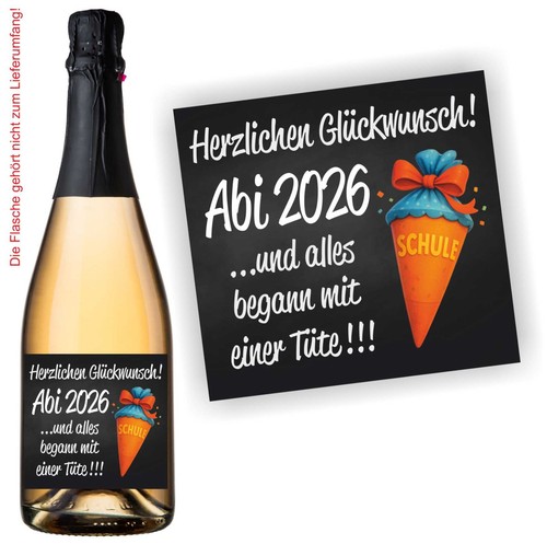 Aufkleber flaschenetikett abi - aufkleber,