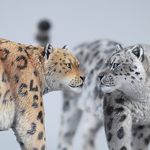 Jxk snow leopard model resin - leopard,
