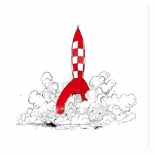 Tim und Struppi Poster Rakete