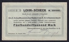 Remscheid - Alexanderwerk A. von der Nahmer AG - 500.000 Mark - 20.8.1923