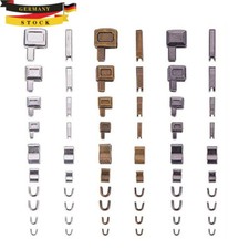 12 Reißverschluss Stopper Reißverschlußstopper Verschlüsse Endstück Reparaturset