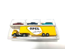 Brekina 48032, Opel Autotransport-Sattelzug, Mercedes LPS 338 mit 3 Opel, OVP