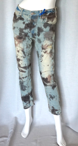 Hippie flecken jeans hose - flecken,
