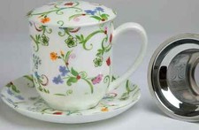 Teetasse mit sieb und - teetasse,