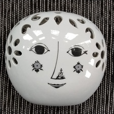 Vintage Vase mit Gesicht / Björn Wiinblad Denmark ca. 15,5 cm hoch