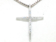 Brillant anhänger kreuz - anhänger, 585