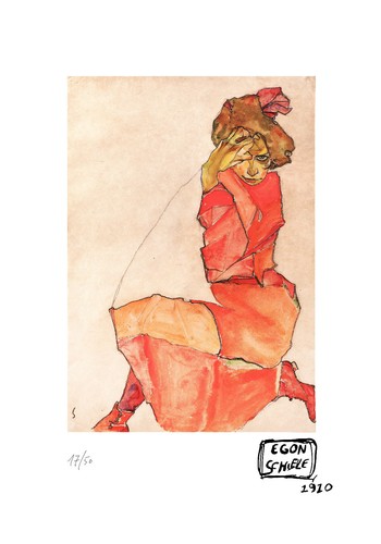 Egon schiele lithographie - egon, schiele,