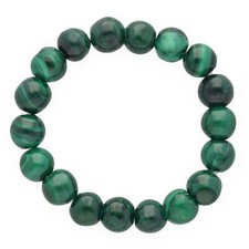 Malachit elastischer kugelring - elastischer,