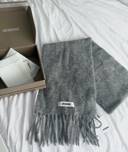 Jacquemus schal grau neu - grau,