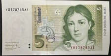 BRD 5 DM Banknote Schein 1