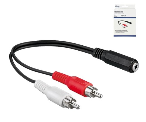 Dinic audiokabel 5mm buchse - 3,5mm,