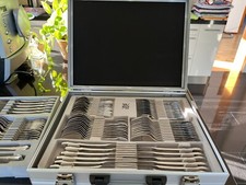 WMF Luxemburg Cromargan poliert für 18 Peronens plus 12 Teile Servierbesteck