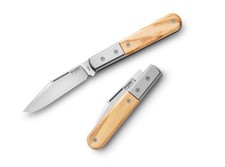 LionSteel Shuffler Barlow Olive Wood Slipjoint M390 Stahl Gentlemen Knife