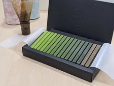 Japanische Matcha Schokoladenbutter Kakao Süßigkeiten Lebensmittel Süß...