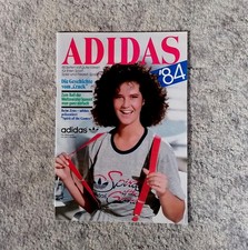 adidas Katalog Prospekt 1984 Fussball Franz Beckenbauer Walter Röhrl Motorsport