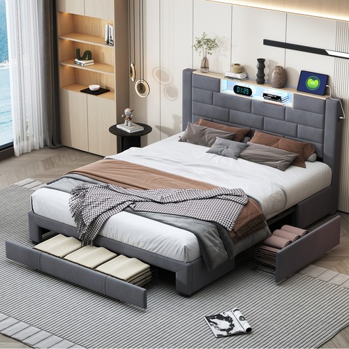 Led doppelbett 140x200 - led,