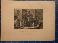 William Hogarth Stahlstich um 1890 The Stage Coach W.French H6800