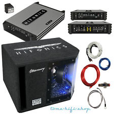 HIFONICS MBP1000.4 4-Kanal Auto-Hifi-Set Subwoofer Verstärker Kabel Auto PKW