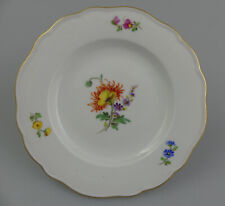 ⚔ Meissen ø16 cm Teller bunte Blume 2, mitte  1. Wahl Knaufzeit vor 1924 - 15266