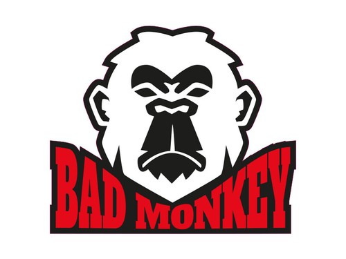 Aufkleber bad monkey affe - bad,