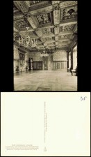 Jever Audienzsaal. Die Kassettendecke aus Eichenholz Schloß 1968