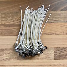 100x Mavin Kerzendocht mit Metallfuß gewachst 15cm  für Kerzen Herstellung DIY