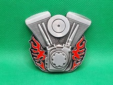 Gürtelschnalle motor harley - gürtelschnalle,