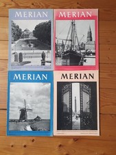 8 sehr alte Merianhefte von