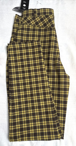 Karierte hose aus wollstoff - aus,
