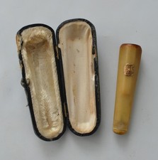Antike Zigarrenspitze mit Etui