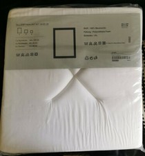 Ikea Alleby Mahlzeit Set, 4 Stuhlkissen + Tischdecke + 4 Platzsets, weiß + gelb