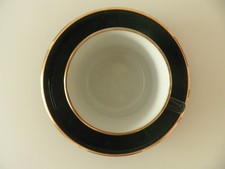 Apilco Grün / Gold Tasse mit Untersetzer