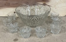 Bowle Set aus Glas mit 8