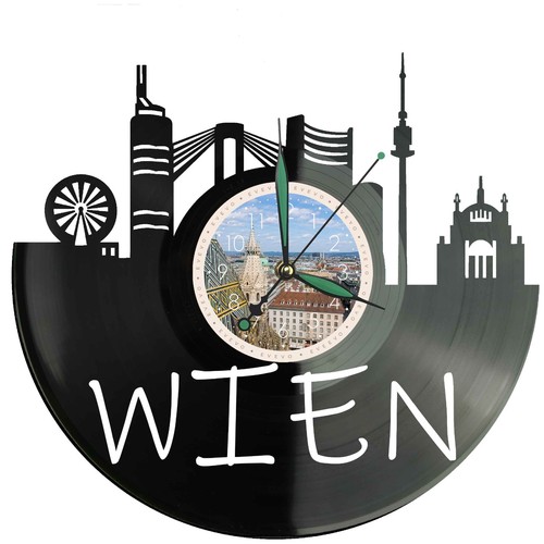 Wien wanduhr skyline - wanduhr,