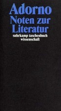 Gesammelte Schriften in 20 Bänden Band 11: Noten zur Literatur Adorno, Theodor W