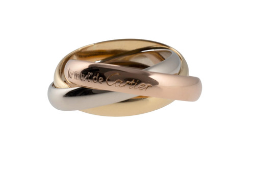 Cartier trinty ring 18k - cartier,