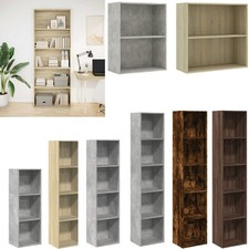 vidaXL Bücherregal Schwarz