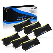 6PK TN350 TN-350 Black Toner
