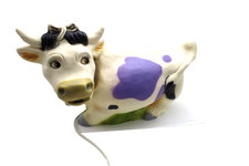 Milka Kuh Lampe Heico Deko Figur Tischlampe Vintage Nachtlicht Dekoration Retro