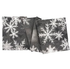 Sander Tischläufer Freddo in der Farbe Anthrazit 50 x 140 cm