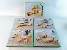 Dolls House Furniture Kit ,5 Stück,F201,F202, F203 ,F204, 205 zum selber Basteln